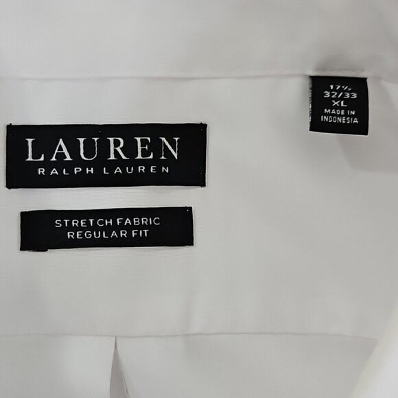 Ralph Lauren Black Label Oxford Shirt Men's XL 17 1/2 32/33 LS White Stretch EUC - Picture 6 of 14